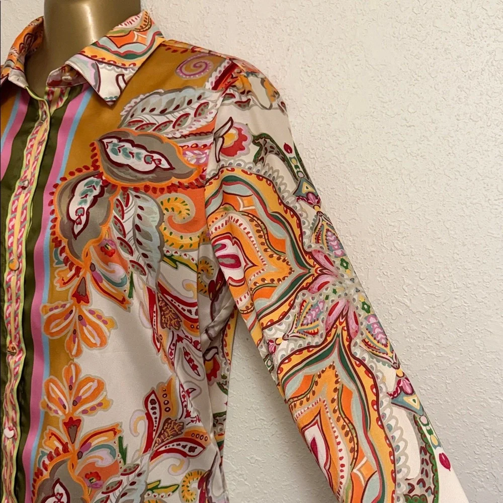 ANTONIO MELANI Multicolor Button Down Shirt - Picture 2 of 7